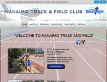 Tablet Screenshot of nanaimotrackandfield.com